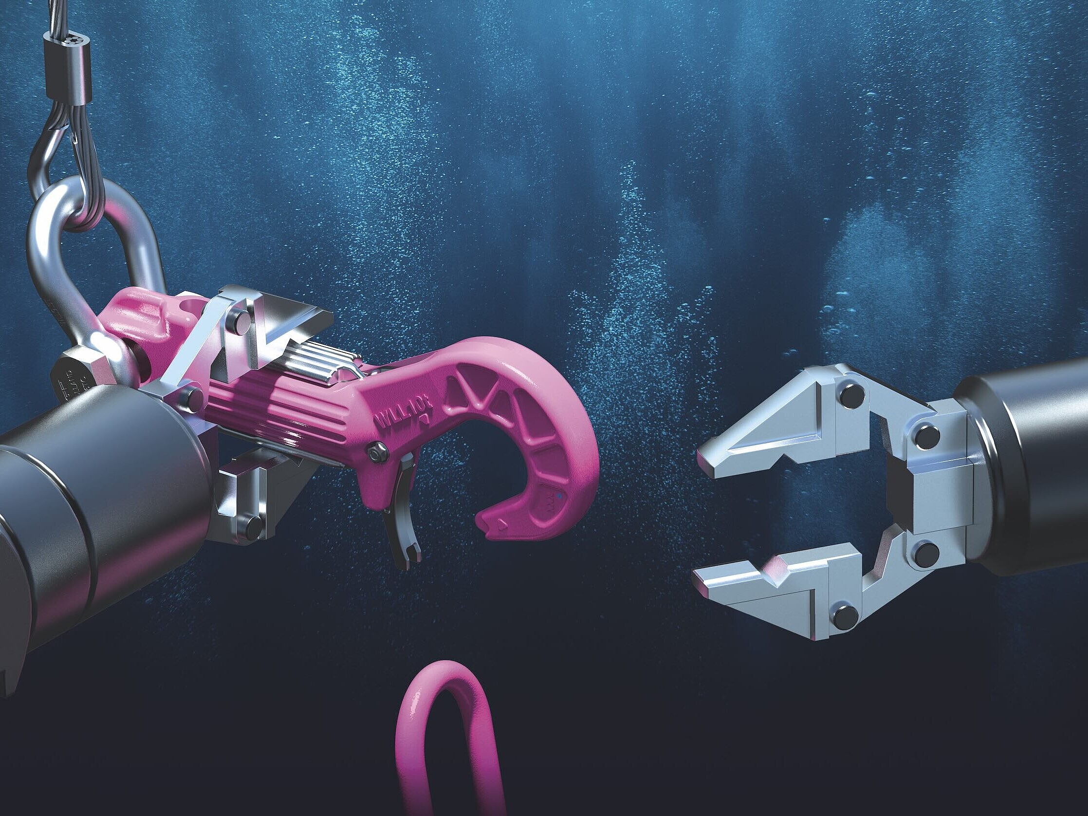 RUD ROV-HOOK in einer Unterwasser-Anwendung